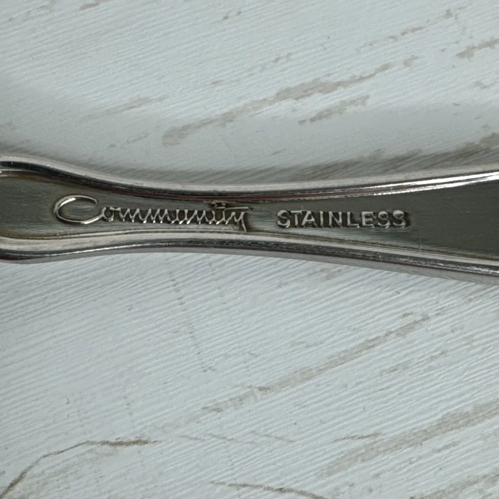 Oneida Community Cantata Stainless Silverware Flatware Spoons Lot 4